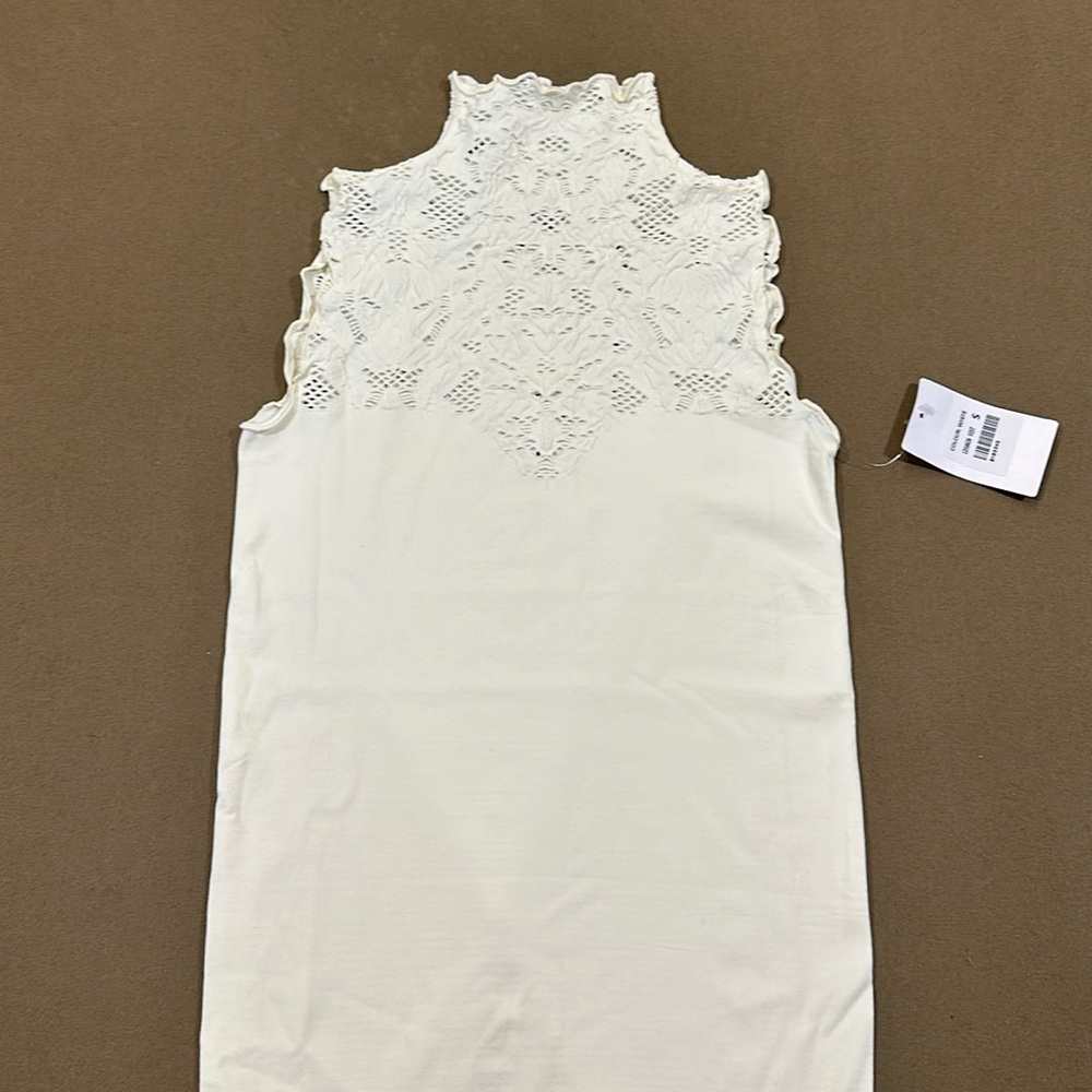 Off-White Mock Neck Camisole